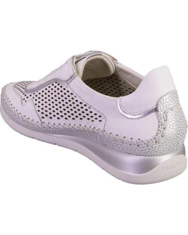FLUCHOS ZAPATILLAS CASUAL F2143 DE PIEL BLANCO