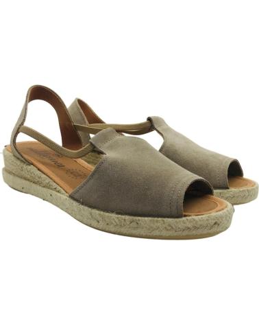 CM MEDITERRANEA ALPARGATA PIEL MUJER MEDITERRANEA 60216 TAUPE