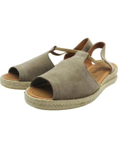 CM MEDITERRANEA ALPARGATA PIEL MUJER MEDITERRANEA 60216 TAUPE