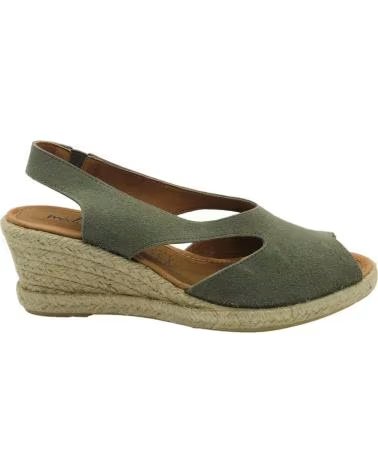 CM MEDITERRANEA ESPARTENAS CUNA PIEL MUJER MEDITERRANEA 60179 KAKI
