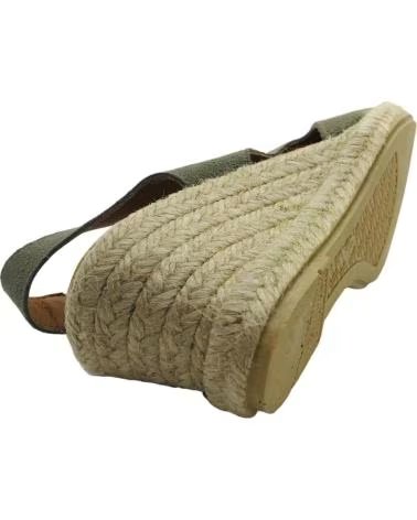 CM MEDITERRANEA ESPARTENAS CUNA PIEL MUJER MEDITERRANEA 60179 KAKI