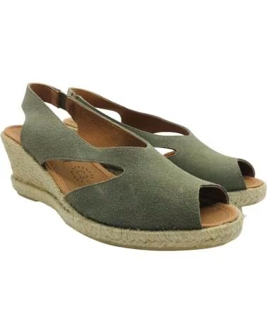 CM MEDITERRANEA ESPARTENAS CUNA PIEL MUJER MEDITERRANEA 60179 KAKI