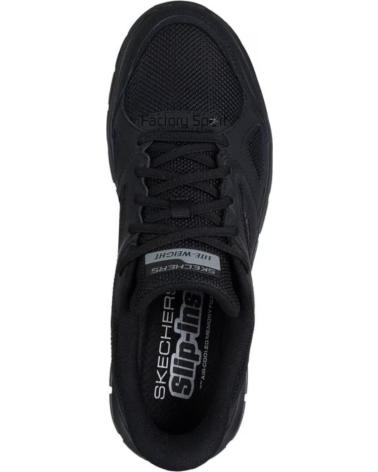SKECHERS ZAPATILLAS TRACK EZRAL SLIP-INS HOMBRE NEGRO BBK