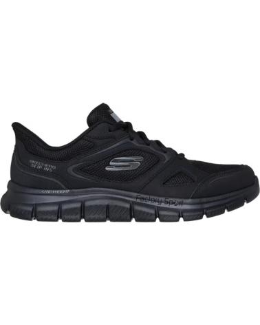 SKECHERS ZAPATILLAS TRACK EZRAL SLIP-INS HOMBRE NEGRO BBK