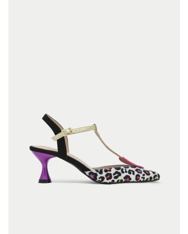 MONTEVITA SANDALIAS DE TACÓN GILERTE CON ESTAMPADO ANIMAL