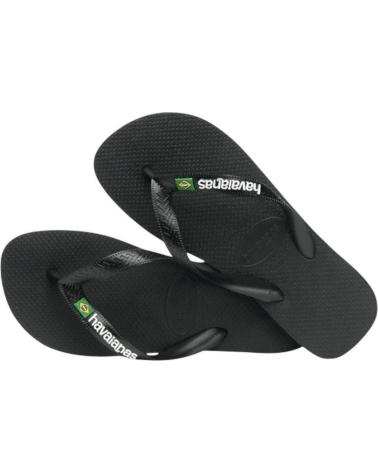 HAVAIANAS CHANCLAS BRASIL LOGO 4110850-1069 NEGRO