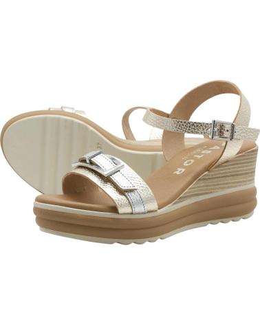 OH MY SANDALS SANDALIAS 5993 COLOR ORO CON PLATAFORMA