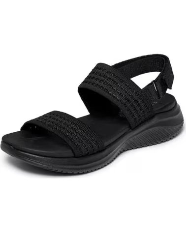 SKECHERS SANDALIAS PLANAS MUJER ULTRA FLEX 3 0 ALL ABOUT U -NEGR NEGRO