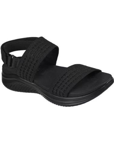 SKECHERS SANDALIAS PLANAS MUJER ULTRA FLEX 3 0 ALL ABOUT U -NEGR NEGRO