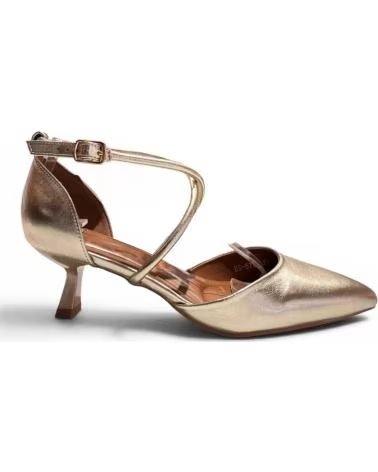 TIMBOS SANDALIA DE TACÓN FIESTA ORO AMARILLO