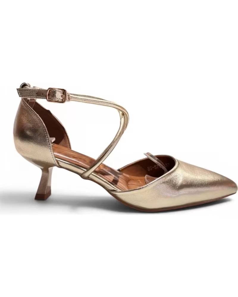 TIMBOS SANDALIA DE TACÓN FIESTA ORO AMARILLO