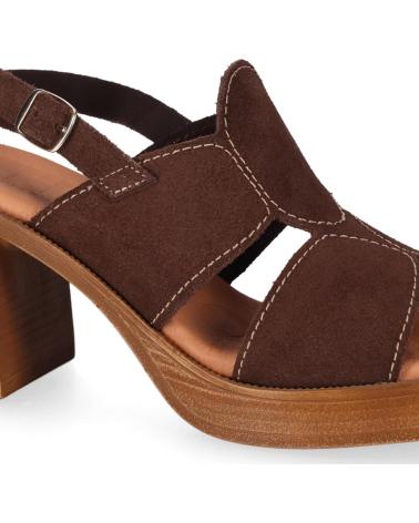 CHIKA10 SANDALIA MEDINA 01 DE TACÓN CON PLATAFORMA MARRON-BROWN