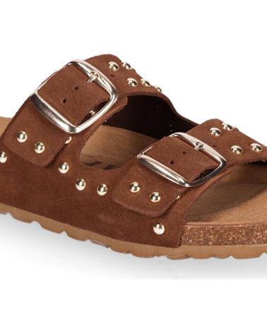CHIKA10 SANDALIAS DERIVA 02 NOGAL CON HEBILLAS NOGAL-WALNUT