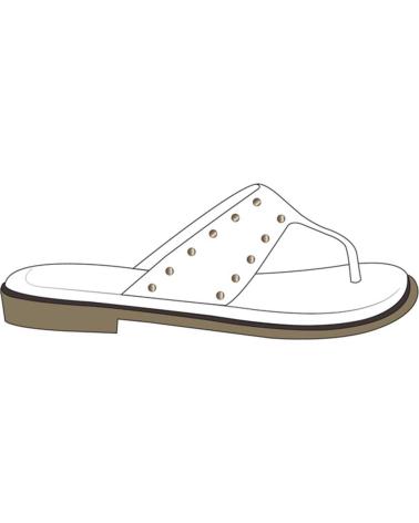 CHIKA10 SANDALIA PLANA MOCHIMA 05 BLANCO-WHITE