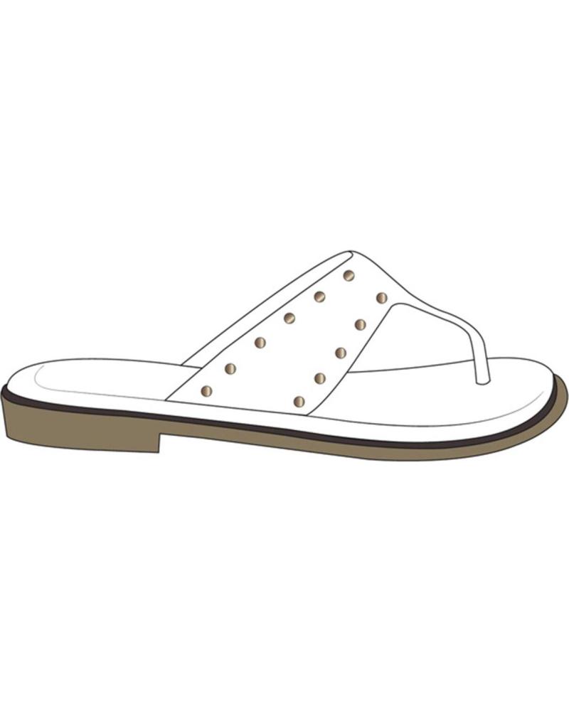 CHIKA10 SANDALIA PLANA MOCHIMA 05 BLANCO-WHITE