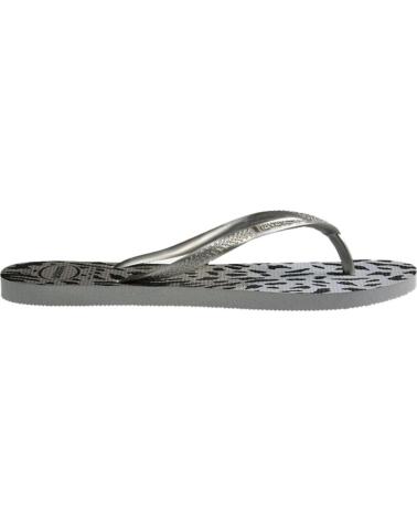 HAVAIANAS CHANCLAS MODELO 4103352H DISEÑO ANIMAL PRINT EN GRIS 9320GREY