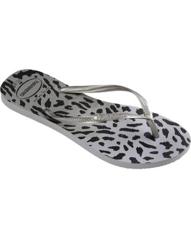 HAVAIANAS CHANCLAS MODELO 4103352H DISEÑO ANIMAL PRINT EN GRIS 9320GREY