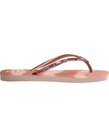HAVAIANAS CHANCLAS SLIM SQUARE GLITTER ROSA 0076BLT 0076BLTRSE