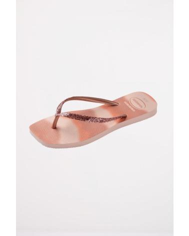 HAVAIANAS CHANCLAS SLIM SQUARE GLITTER ROSA 0076BLT 0076BLTRSE