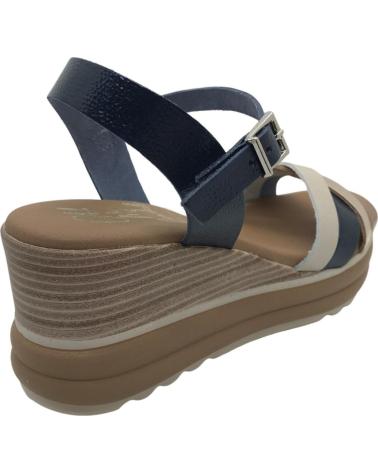 OH MY SANDALS SANDALIA CUÑA PIEL 6004 AZUL