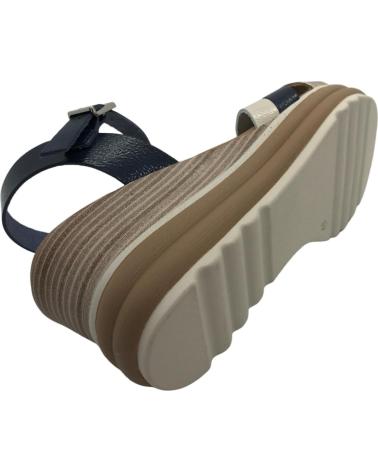 OH MY SANDALS SANDALIA CUÑA PIEL 6004 AZUL