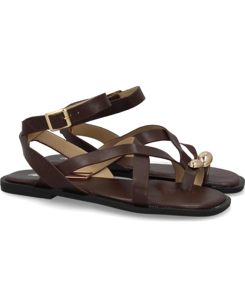 SPORT3PUNTO0 SANDALIAS PLANAS 2066 ESTILO GLADIADOR MARRÓN VARIOS COLORES
