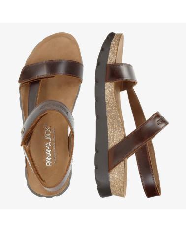 PANAMA JACK SANDALIAS SULIA CLAY B1 DE PIEL EN MARRÓN MARRON