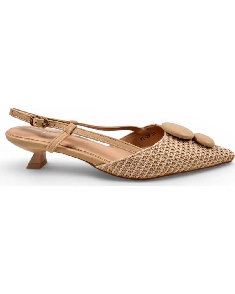 TIMBOS SANDALIA DE VESTIR TACÓN BAJO BEIGE