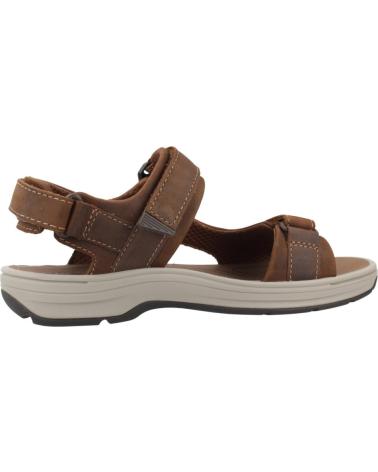 CLARKS SANDALIAS DE PIEL MODELO 26184778C COLOR MARRÓN TAN