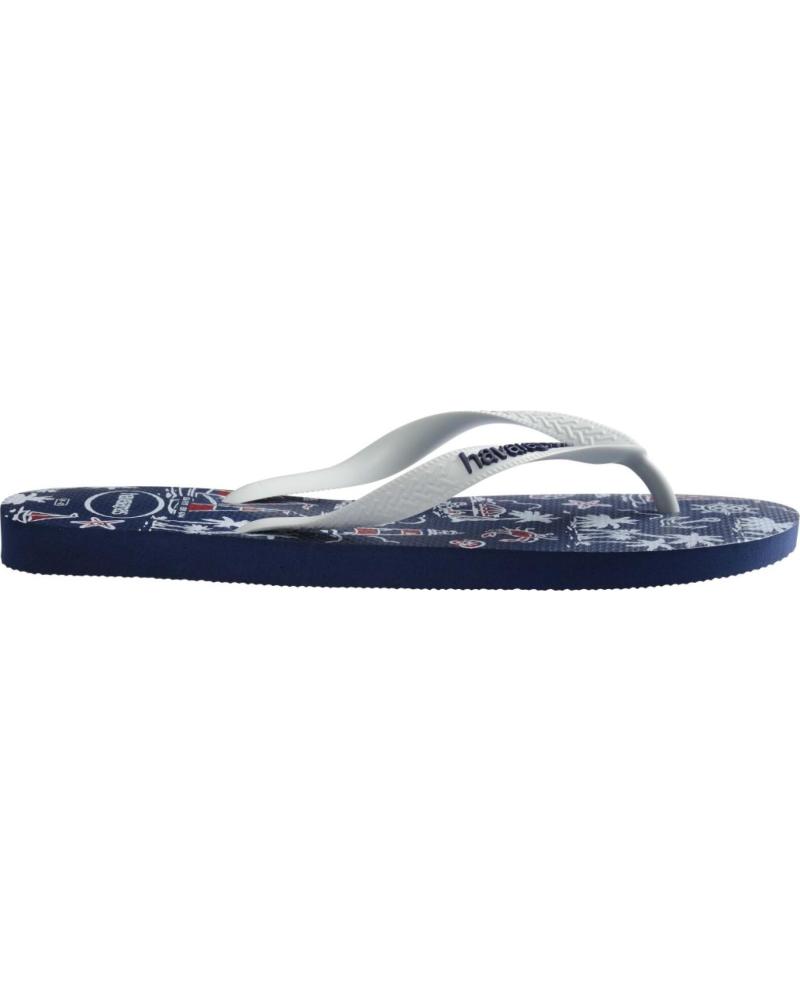 HAVAIANAS CHANCLAS MODELO 4137126H CON ESTAMPADO NÁUTICO 0306MRNBLC