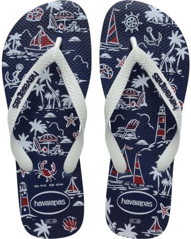HAVAIANAS CHANCLAS MODELO 4137126H CON ESTAMPADO NÁUTICO 0306MRNBLC