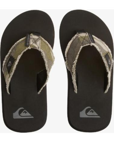 TONGS QUIKSILVER MONKEY À MOTIF CAMOUFLAGE NEGRO