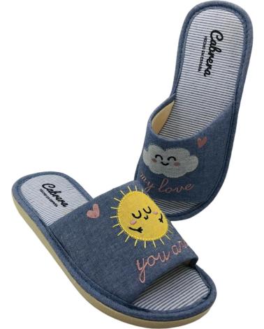 CABRERA ZAPATILLA DE CASA VERANO 2493 AZUL