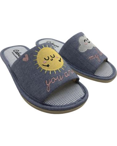 CABRERA ZAPATILLA DE CASA VERANO 2493 AZUL