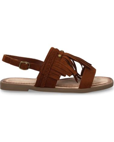 SPORT3PUNTO0 SANDALIAS TF1108 CON FLECOS EN ANTE COLOR CAMEL VARIOS COLORES