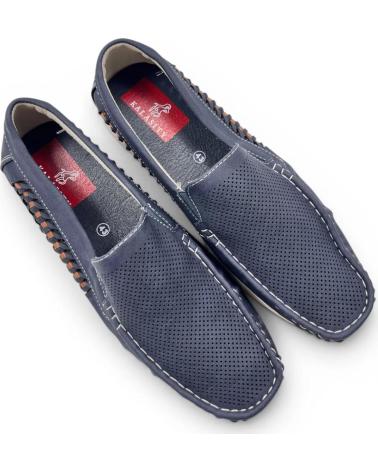 TIMBOS MOCASÍN 132864 PICADO DE HOMBRE AZUL