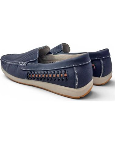 TIMBOS MOCASÍN 132864 PICADO DE HOMBRE AZUL