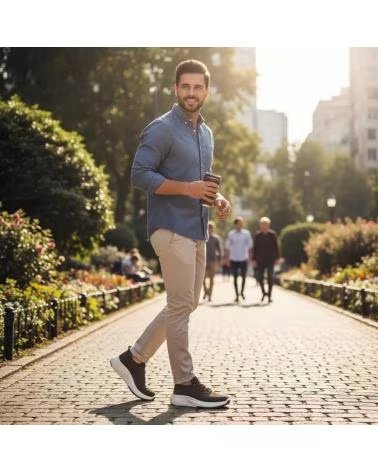 TIMBOS ZAPATILLAS DEPORTIVAS PARA HOMBRE - ESTILO CASUAL MARRóN