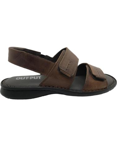 OUTPUT SANDALIA DE PIEL PARA HOMBRE 6756 MARRON