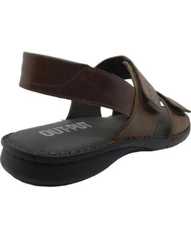 OUTPUT SANDALIA DE PIEL PARA HOMBRE 6756 MARRON