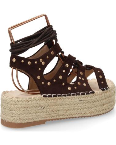 SPORT3PUNTO0 SANDALIAS PLATAFORMA TF2935 MARRÓN CON TACHUELAS VARIOS COLORES