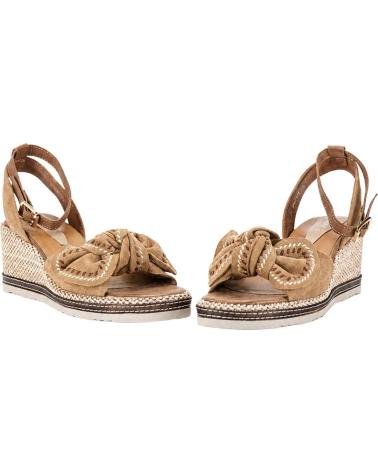 KESLEM SANDALIAS DE CUÑA LA-744 MOKA