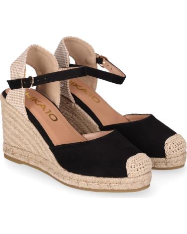 CHIKA10 SANDALIAS DE CUÑA NADITA 01 NEGRO-BLACK