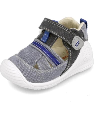 Baby für Junge BIOMECANICS SANDALIA BIOMECANICS DE LONA A-AZUL MARINO Y VAQU