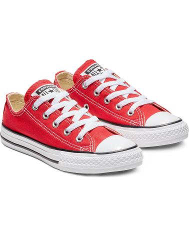 girl and boy Trainers CONVERSE CHUCK TAYLOR ALL STAR CLASSIC LOW-TOP  RED