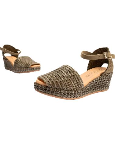 PITILLOS CUNAS MUJER 10560 KAKI VERDE