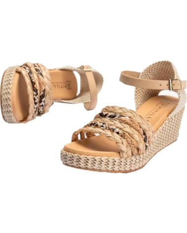 PITILLOS SANDALIAS CON CUÑA 10564 NATURAL