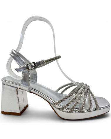 TIMBOS SANDALIA TACON FIESTA MUJER PLATA 132909 PLATEADO