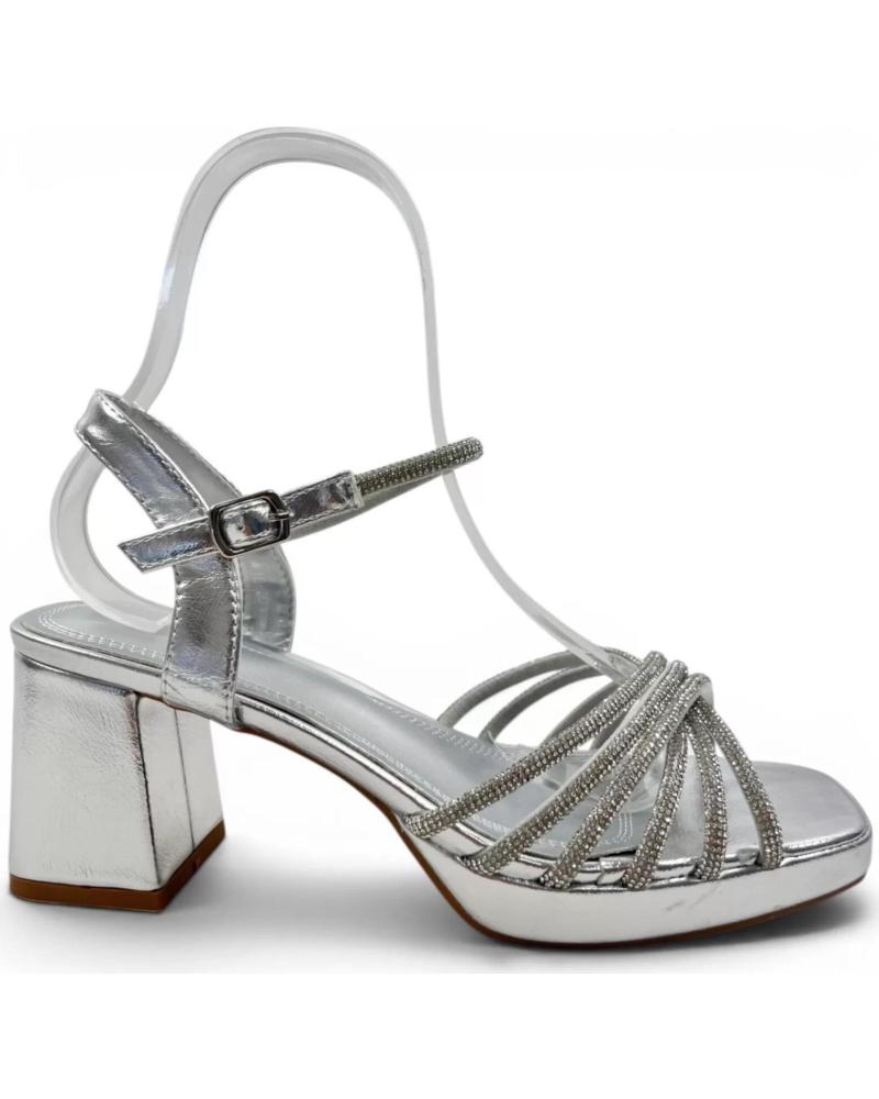 TIMBOS SANDALIA TACON FIESTA MUJER PLATA 132909 PLATEADO