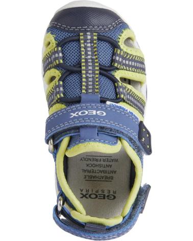 Sandálias de Menino GEOX B S MULTY SANDALIAS LT BLUE-LIME